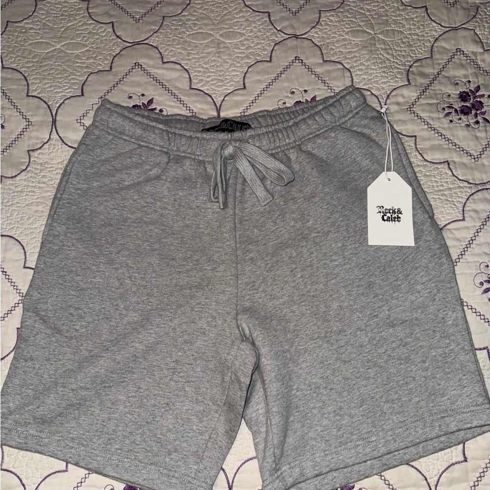 Rock & Caleb Grey Sweat Shorts
